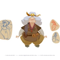 Character-Sketches und frühe Version „Jagveiga“, Children of Lumera