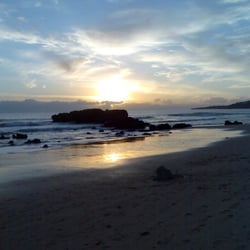 Sonne im Wattenmeer