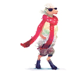 Schaf Designer Kinderbuch Illustration