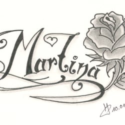 Martina – Tattooentwurf für einen Bekannten