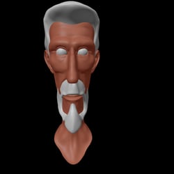 Sculpting Männerkopf