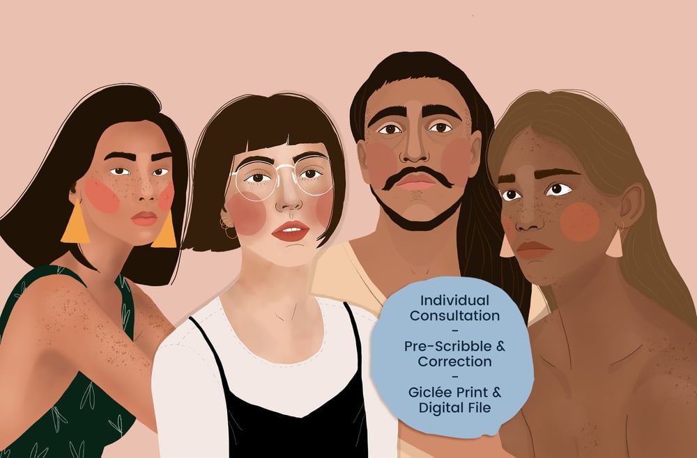 Portraitillustrationen