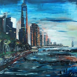 Sonnenuntergang in New York