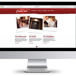 Website „Ristorante Cuore Mio“