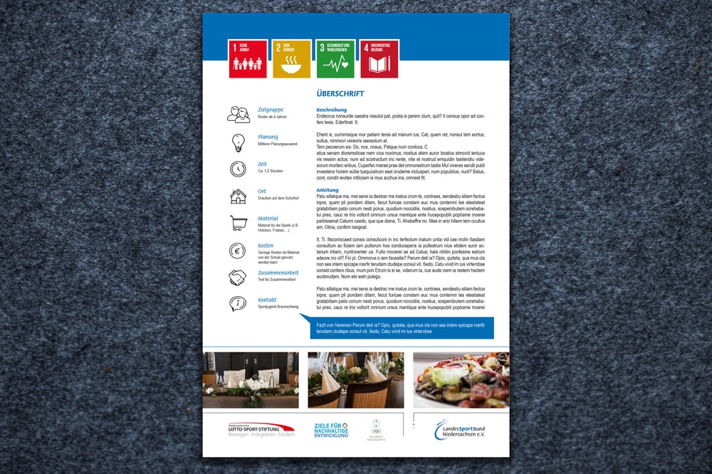 Projektvorlage in Word