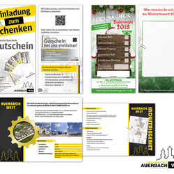 Flyergestaltung für WiA Stadtmarketing