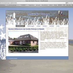 Website für einen Ferienwohnunsvermieter