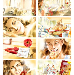 food storyboard