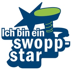Keyvisual für eine Werbekampagne: Wortspiel mit dem Produktnamen „swoppster“