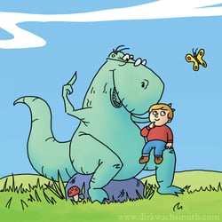 Seite aus „Du bist ein Dinosaurier“