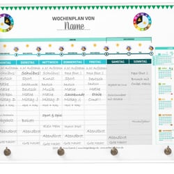 Der Wochenkalender als erweiterter Stundenplan als Whiteboard