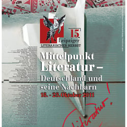 Plakat A2, 15.Leipziger Literarischer herbst 2011