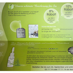 Weihnachtsmailing Innenseite