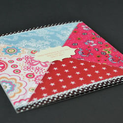 Geburtskarte | Patchwork | bunt