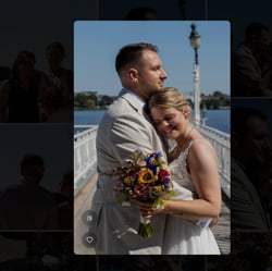 Hochzeitsfoto im Vollbild – Online Galerie für Hochzeitsfotografen
