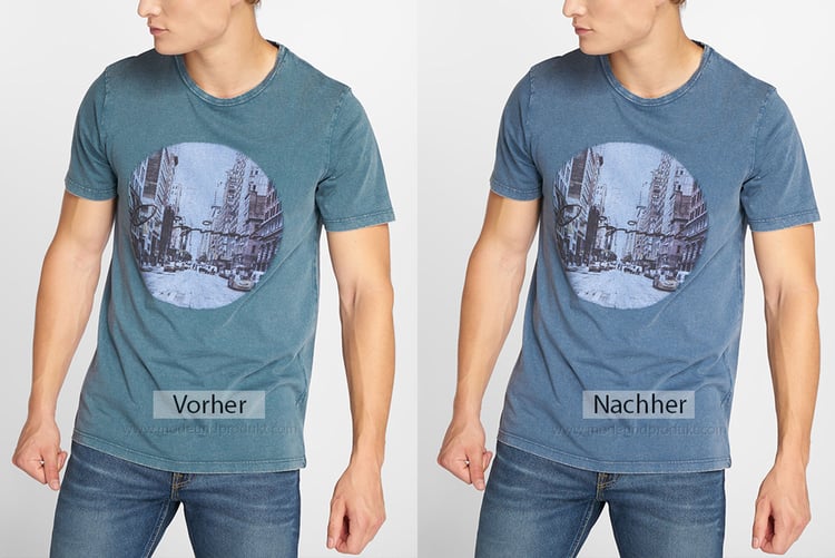 T-Shirt colour correction