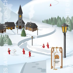 Weihnachtskarte Vorderseite