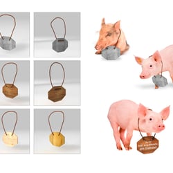 Retusche aus 3D Grafik und Stock-Material