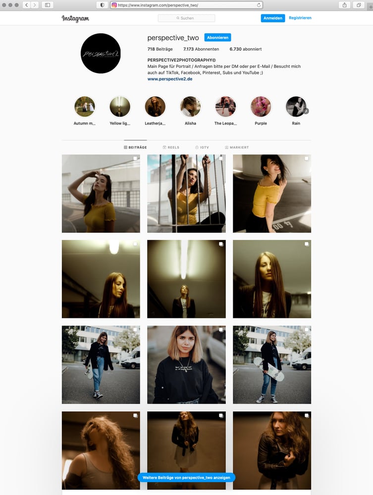 Instagram Portfolio
