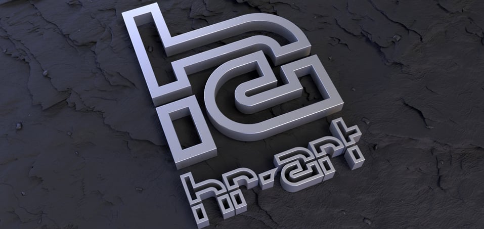 Logo auf Schiefer