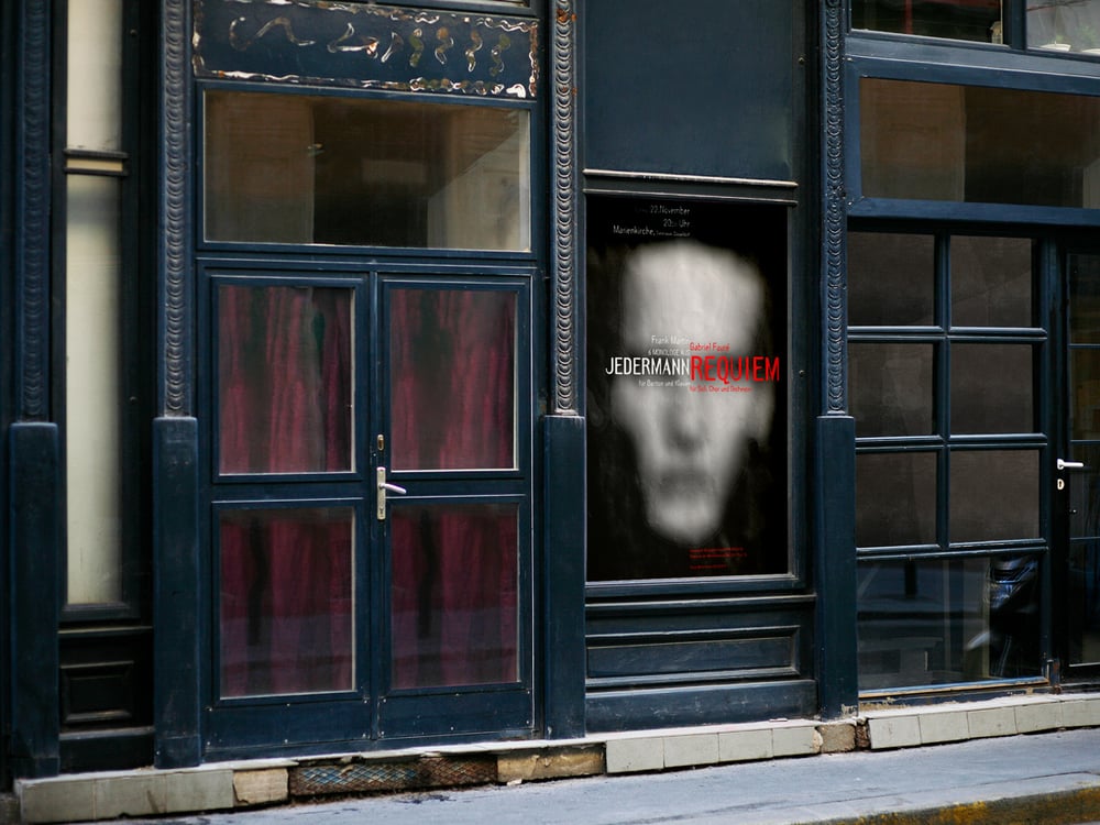 JedermannRequiem | Plakatmotiv für ein Konzert