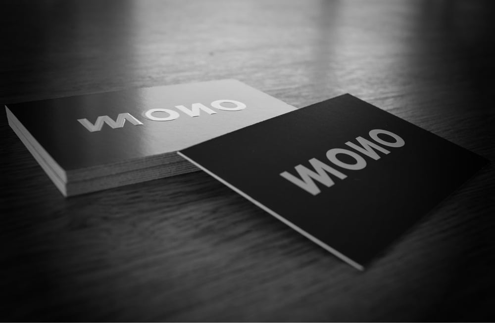 Visitenkarte für Büro Mono.
