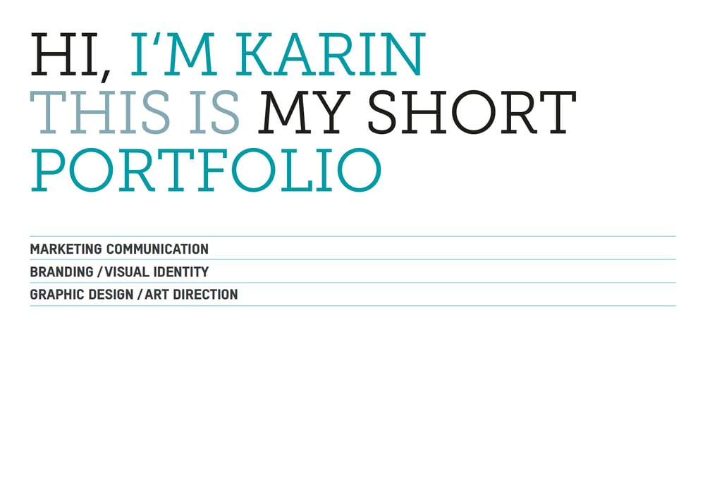 Karin Gleichner Short Portfolio