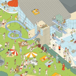 Innenseite Schwimmbad Coburg