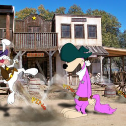 Sheriff Richochet Rabbit & Droop-A-Long (Hanna Barbera Classics redesigned)