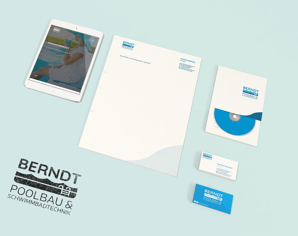 Corporate Design für Berndt Poolbau