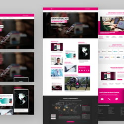 Responsive Website with Parallax Header