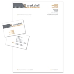 Geschäftspapiere Werkstatt für Bildbearbeitung