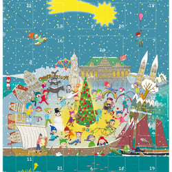 Wimmelbild für Hachez-Adventskalender