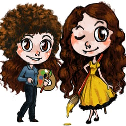 Die Besitzerin von Kunstmalerei Altenburger als Comic / Chibi Figur.