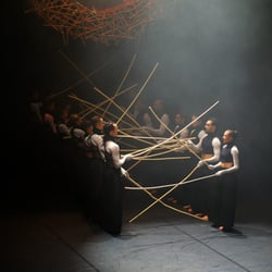 Tänzerinnen und Tänzer des Balletts Halle