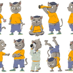 Kater Bo – Characterdesign Posen