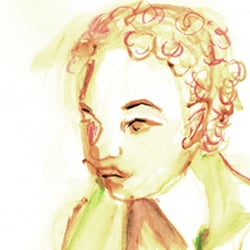 Aktbild – Aquarell