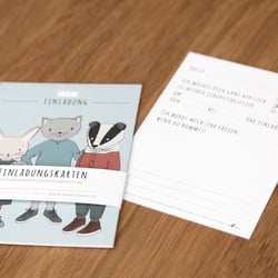 Illustrierte Einladungskarten
