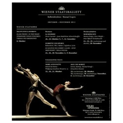 Inserat für das Wiener Staatsballett