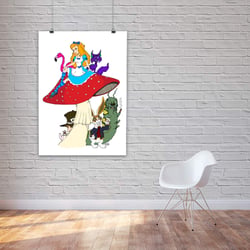 Alice in Wonderland as a print.