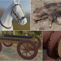 Grabbeigaben für AR-Game über das keltische Fürstengrab vom Magdalenenberg, für  Franziskanermuseum Villingen-Schwenningen