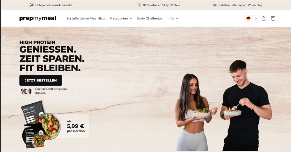 prepmymeal Website