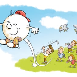 aus „Golfis Abenteuer“ von Andreas Bauer-Leoni, Verlag Berger