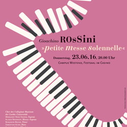 Plakat für ein Konzert der Universitätsmusik Frankfurt