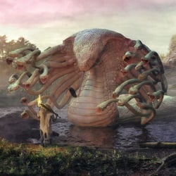 Hercules and Hydra Composition