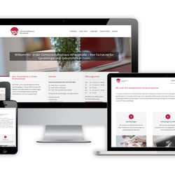 Website für die Gemeinschaftspraxis Alfredstrasse in Essen