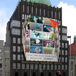 „Einblicke“ – Entwurf eines Blow-Up für das Anzeiger Hochhaus in Hannover