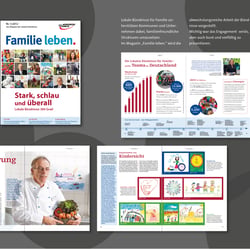 Familie leben.