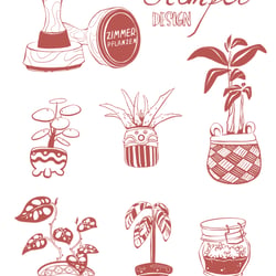 Stempel Zimmerpflanze