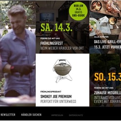 Weber Grill – Website Landing Page